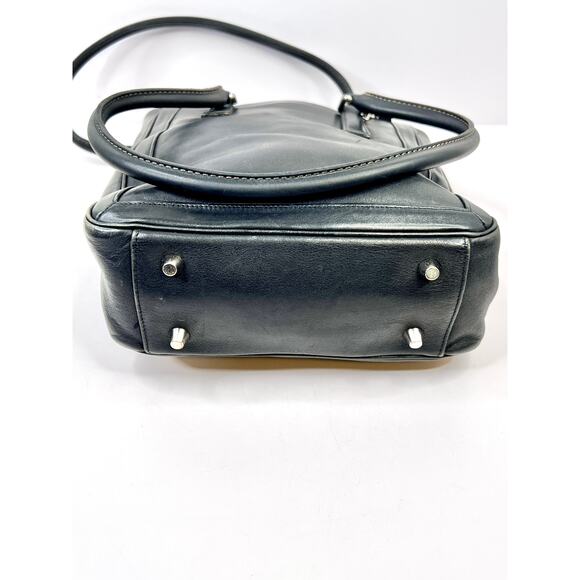 Vintage Coach Black Leather Bonnie Cashin Legacy Slim Tote Bag 9422 Old Money - Picture 6 of 12